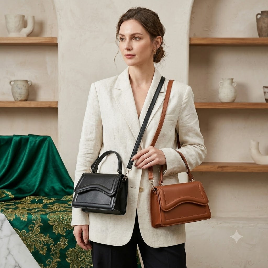 sac à bandoulière de couleur unie, petit fourre-tout pour femmes